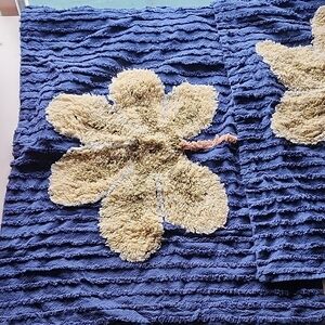 Blue Textured Pillowcase Set Large